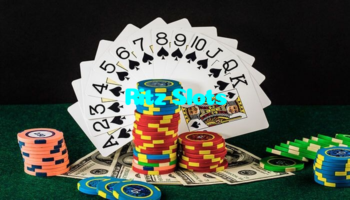 Ritz Slots casino presented on mobile device in Pakistan with slots and live games